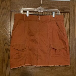 Wit & Wisdom mini skirt. Orange. Size 12.